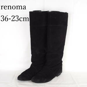 EB2285*renoma*レノマ*レディースブーツ*36-23cm*黒