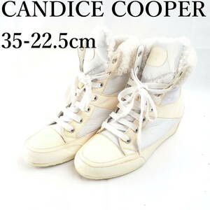 EB2330*CANDICE COOPER*キャンディス クーパー*レディースショートブーツスニーカー*35-22.5cm*白系*