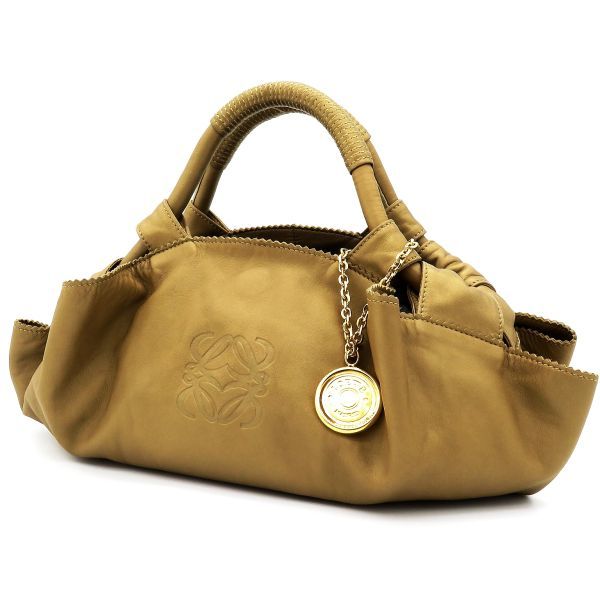 豪華で新しい 超美品 ロエベ ハンドバッグ 鞄 ナッパアイレ 01
