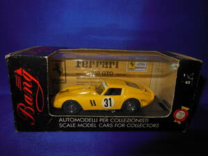 1/43　入手困難　BANG　フェラーリ　FERRARI　250　GTO　1965年　黄　イタリア製　MADE IN ITALY