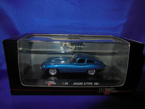 1/43　入手困難　ジャガー　JAGUAR　E-TYPE　前期型　青　1961年　HIGH SPEED