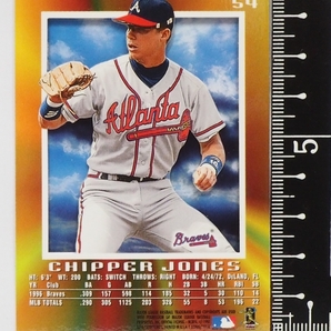 FLEER Skybox EX2000 #54【Chipper Jones(ATLANTA BRAVES・3B)】1997年MLBメジャーリーグ野球カードBaseball CARDフリーア【送料込】の画像2