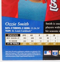 1995 Upper Deck SP #100【Ozzie Smith(Cardinals)】95年MLBメジャーリーグ野球カードBaseball CARDアッパーデック ベースボール【送料込】_画像3