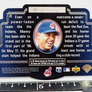 Upper Deck SPX #21【Manny Ramirez(INDIANS)】1996年DIE CUT 3DレンチキュラーMLBメジャーリーグ野球カードBaseball CARD【送料込】の画像3