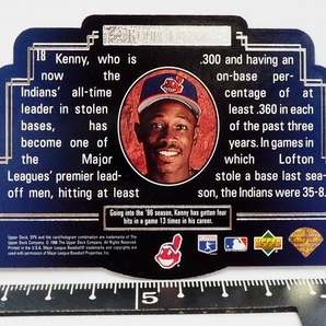 Upper Deck SPX #18【Kenny Lofton(INDIANS)】1996年DIE CUT 3DレンチキュラーMLBメジャーリーグ野球カードBaseball CARD【送料込】の画像3