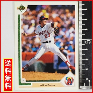 Upper Deck 1991 #699【Willie Fraser(Angels)】91年MLBメジャーリーグ野球カードBaseball CARDアッパーデック ベースボール【送料込】