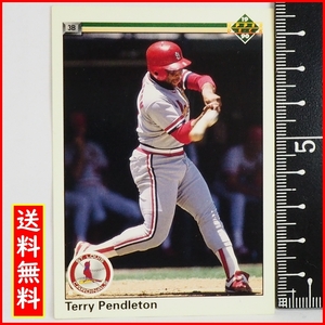 Upper Deck 90 #469【Terry Pendleton(Cardinals)】1990年MLBメジャーリーグ野球カードBaseball CARDアッパーデック ベースボール送料込