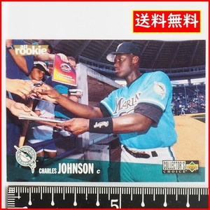 1996 Upper Deck Collector's Choice #155[Charles Johnson(Marlins)]96 год MLB Major League бейсбол карта Baseball Card верхний tek