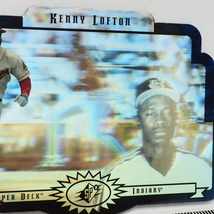 Upper Deck SPX #18【Kenny Lofton(INDIANS)】1996年DIE CUT 3DレンチキュラーMLBメジャーリーグ野球カードBaseball CARD【送料込】_画像2