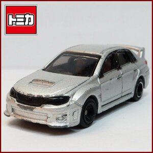 トミカ#7【スバル インプレッサ SUBARU IMPREZA Sti シルバー】1/67ミニカー■トミーTOMICA【中古】送料込