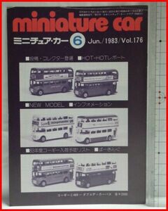 NMCC月刊ミニチュア・カー 1983年6月号 No.176 ミニカー専門誌