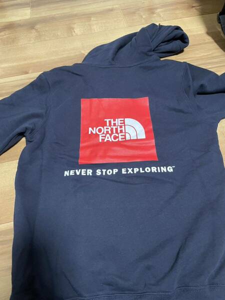 新品 THE NORTH FACE/ザノースフェイス 裏起毛ボックスロゴハーフドームプリントスウェットプルオーバパーカー S