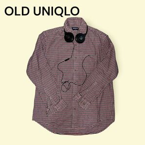 週末値下げ！OLD UNIQLO ギンガムチェック　 長袖シャツ