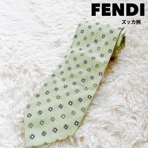 FENDI ネクタイ 総柄 ズッカ柄 シルク ブランドネクタイ