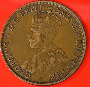 世界コイン　オーストラリア ジョージ５世 銅貨 コイン1917