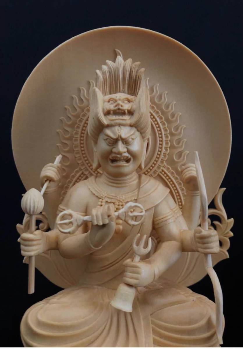 最高級品 総檜材 仏教工芸品 木彫仏教 精密彫刻 極上品 仏師で仕上げ