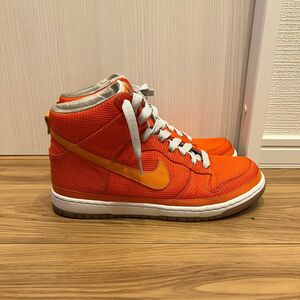 NIKE ナイキ　ダンクハイ　サプリーム　オレンジ