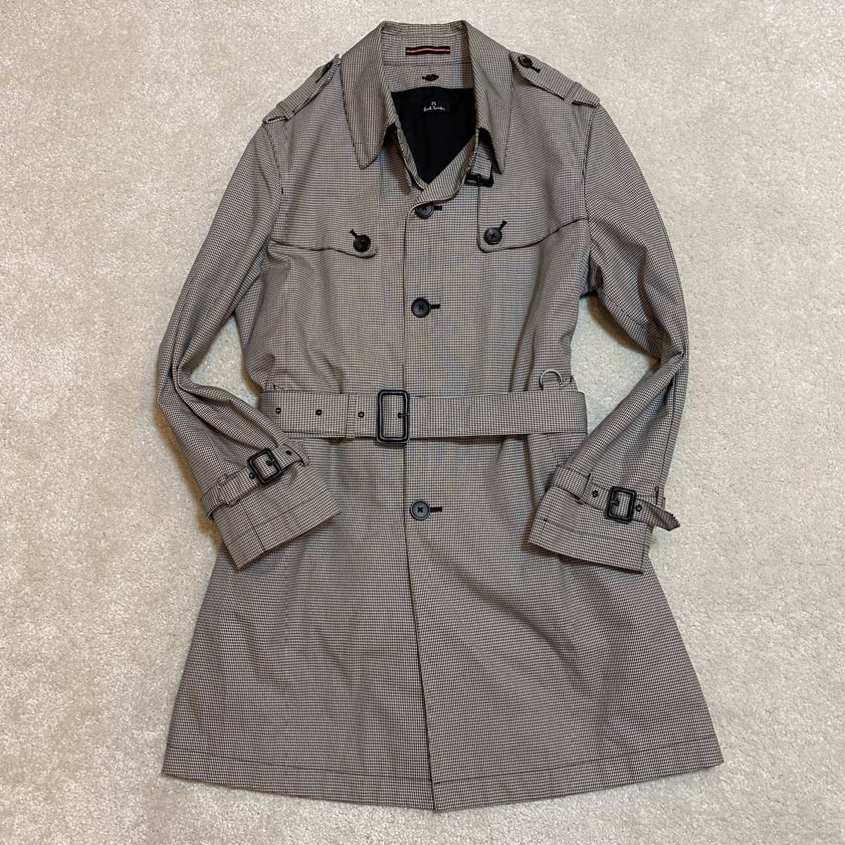 Paul Smith ウールカシミヤファーロングコート ベルト付き カーキ 42 ...