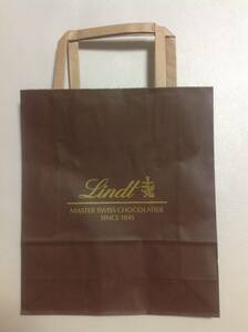【ショッパー】 Lindt/リンツ(チョコレート)の紙袋 新品未使用