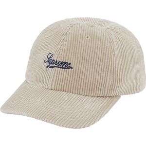 Supreme Script Corduroy 6-Panel White