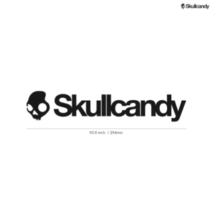 【SKULLCANDY】スカルキャンディ★01★ダイカットステッカー★切抜きステッカー★10.0インチ★25.4cm