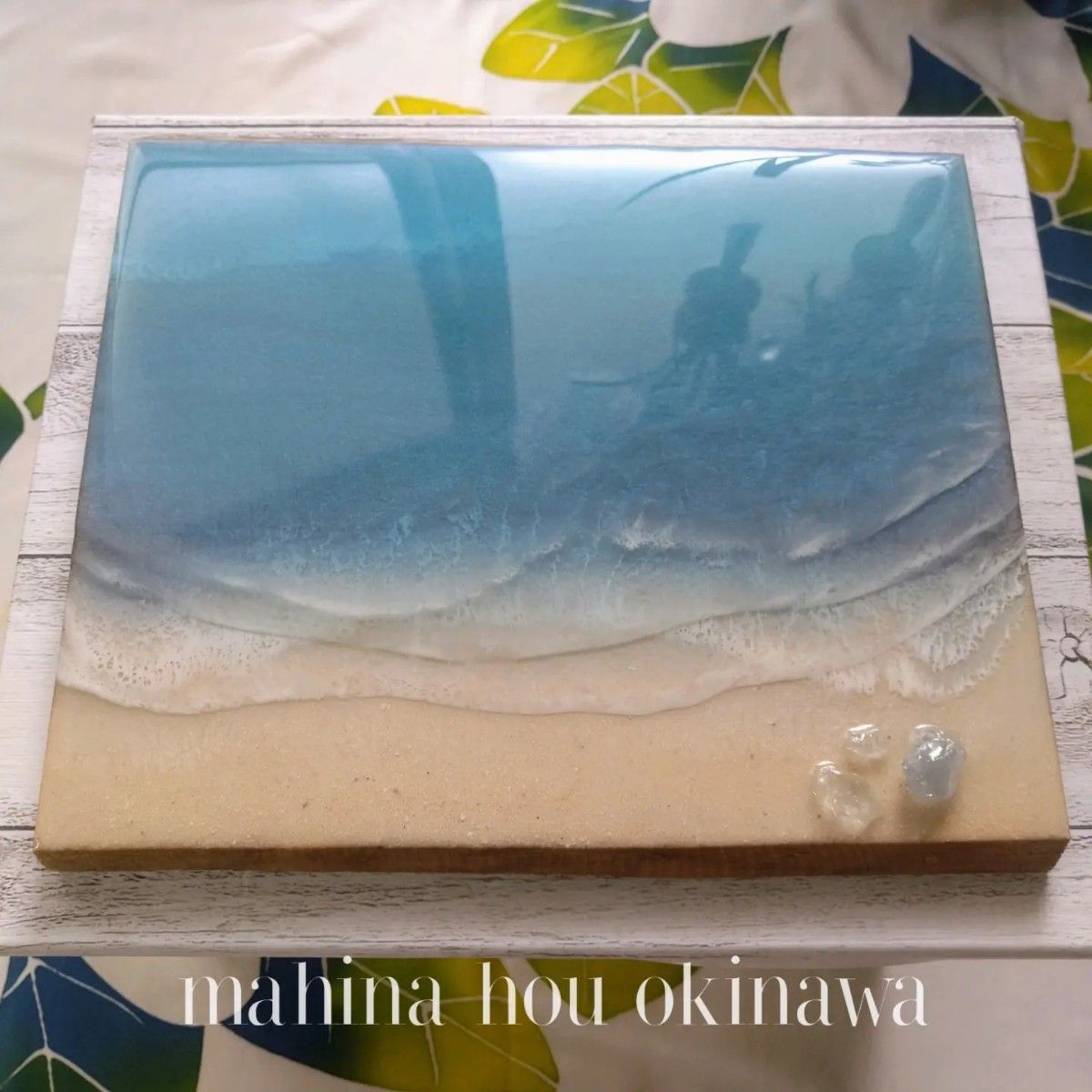 沖縄の海を感じる』ブルーラグーン レジンアート｜PayPayフリマ