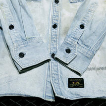 WTAPS ダブルタップス 12AW ALLMAN/SHIRT.COTTON.DENIM 122GWDT-SHM07 オールマン シャツ コットン デニム インディゴ 長袖_画像7