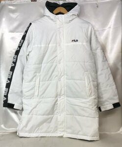 FILA フィラ ロングダウンジャケット サイズM ポリエステル TMC51908 ホワイト レディース