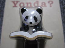 【3点以上落札送料無料】年代物 未使用 非売品 Yonda? PANDA パンダ ストラップ 新潮文庫 ノベルティ！多数出品中！同梱OK！出品リスト検索_画像2