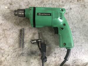 ドリルビット付き N-1773 HITACHI/日立工機 6.5ｍｍ 金工用 携帯電気ドリル DG-6 動作確認済