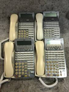 . shop receipt goods N-1847 NEC Aspire Dterm85 32 button Chinese character display telephone machine DTR-32KH-1D(WH) telephone machine 4 pcs. set office telephone 