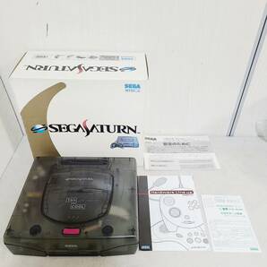 【A6748】 SEGA SATURN セガサターン 本体 スケルトン 限定モデル HST-0021 箱付き コントローラー2個 3色コード欠品の画像5