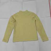 子供服。160サイズ。黄色のふわふわ柔らかセーター。腕の部分は、違う編み方。オシャレ。胸囲76cm～84cm身長156cm～165cmクリーニング済。_画像2