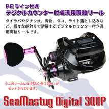 FRIDAY TheSolid HARD グラス 5ft+SeaMastug Digital 300P セット（ori-funeset030）_画像9