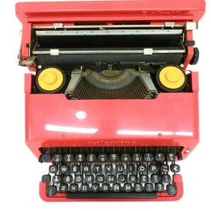 1000円スタート タイプライター Olivetti Valentine オリベッティ バレンタイン レッド 赤バケツ レトロ アンティーク 1 ◎◎8003の画像6