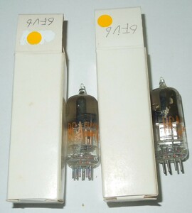6FV6 RCA made white boxed 2 ps together tested (A-5)