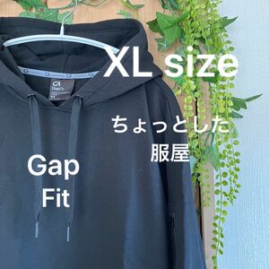 gap fit プルオーバーパーカー black XL size