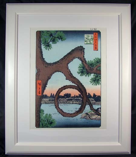 ●○■Ryukodo■ Reprinted woodblock print Utagawa Hiroshige Ukiyo-e Ueno Sannai Moon Festival framed○●, painting, Ukiyo-e, print, famous place picture