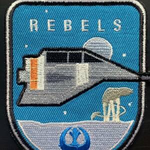 スターウォーズ Rebels ワッペン レジスタンス 反乱軍 レイア姫　At-Atアイロンワッペン ラウンジフライ　シンボルマーク　帝国軍　レイ