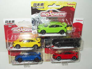 Majorette Honda Civic Type R / MajoRette Honda Civic type R 5 color set Japan car selection 