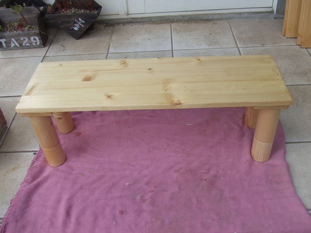 Children's bench step stool camping table 3 height levels, handmade works, furniture, Chair, table, desk