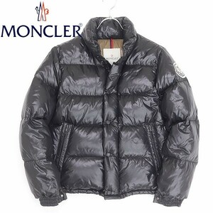 国内正規品◆MONCLER モンクレール EVELEST エベレスト デカロゴワッペン ダウン ジャケット 黒 ブラック 0