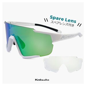  new goods kabuto sports sunglasses 122 white white ogk kabuto 1 sheets lens uv cut times attaching correspondence clear spare lens attaching nighttime correspondence 