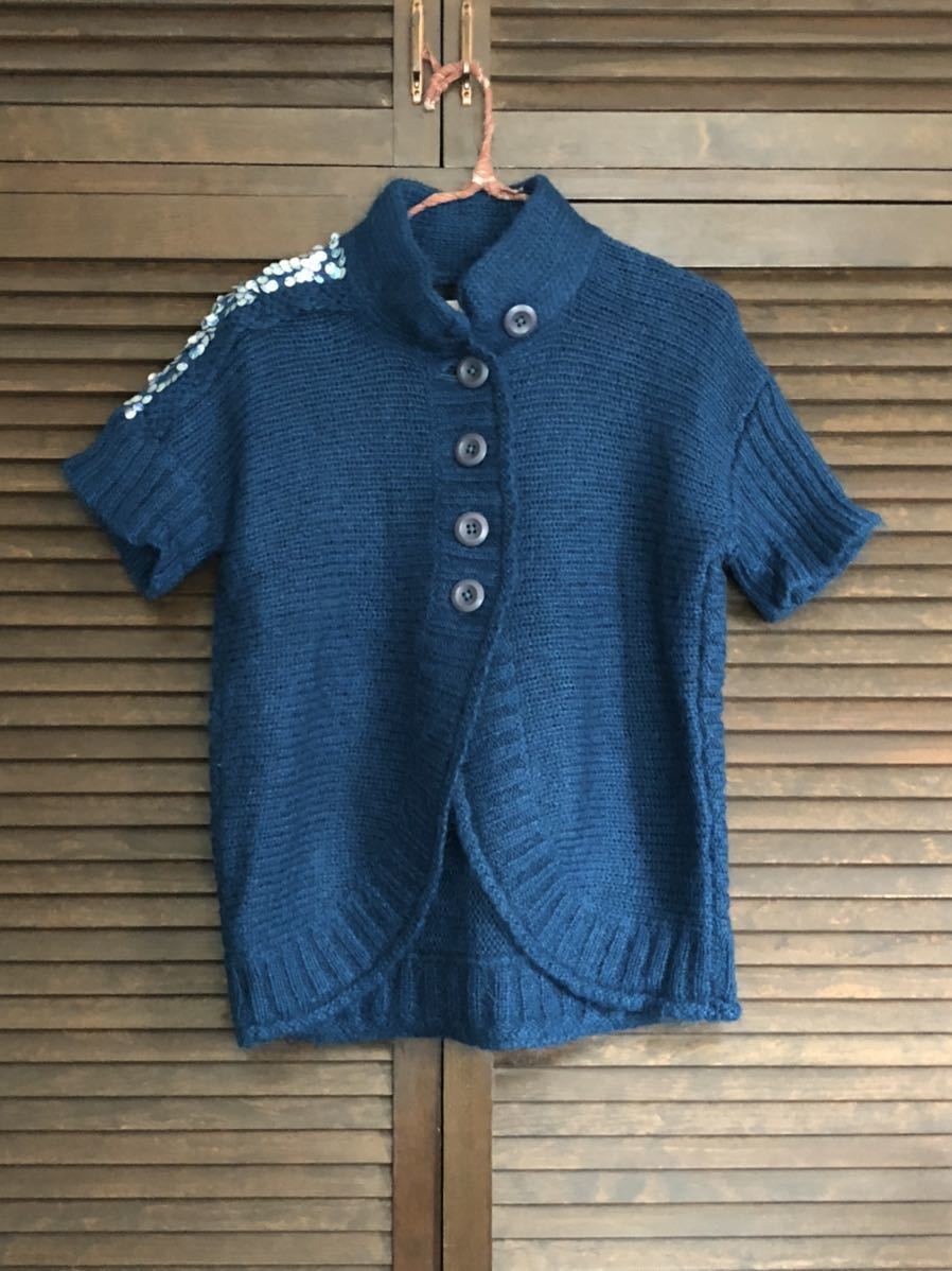 高級マ・メール ESSENTIAL GIRLS★半袖カーディガン★サイズ16 キ