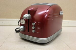 デロンギ CTM2023J-R ジーナコレクション ポップアップトースター De'Longhi ワインレッド