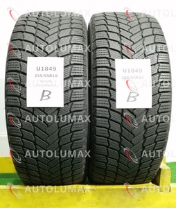 U1849.B 255/55R18 109T Michelin X-ICE SNOW SUV 中古 スタッドレスタイヤ 2本セット 2021年製 ミシュラン