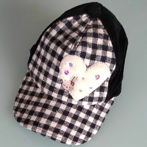 【試着のみ】女の子用★KNIT PLANNER キャップ帽子 Ｓサイズ(50cm程度)