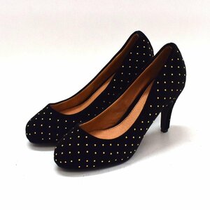 ROSE BUD Rose Bud pumps SIZE:37( approximately 23.5cm) studs velour [S205307]