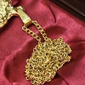 【LARK】懐中時計 動作確認済み ペンダント ウォッチ ネックレス 約67cm 箱付き ゴールドカラー DELUXE PENDANT WATCH コレクションの画像3