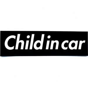  машина стикер ( склеивание наклейка ) Child in car коробка рамка-оправа чёрный ( детский in машина )